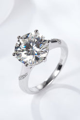 5 Carat Moissanite Solitaire Ring - Shah S. Sahota